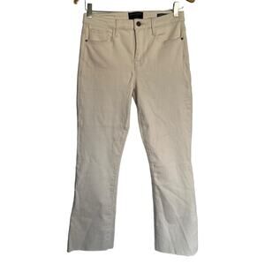 Sanctuary Connector Kick Flared Crop Jeans Salt Cream Ecru Bootcut Pants Size 28